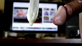 Wicked Big Titty MILF getting Outlook Fucked, a HUGE Horseshit in her Asshole, I cum inside my Condom.